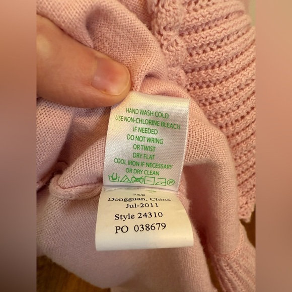 Lilly Pulitzer Pink Ruffle Open Cardigan Sweater size Medium - Picture 5 of 8